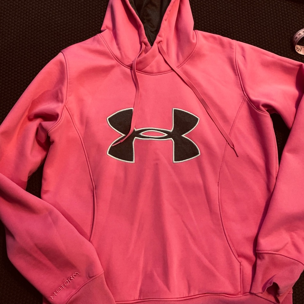 Underarmor Medium Pink & Grey Hoodie